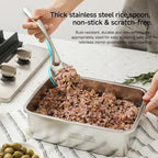 Stainless Steel Serving spoons set with Slotted Spoon.Serving Spoon and Perforated Spoon kitchen cooking serving utensils set