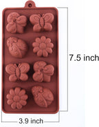 Silicone Molds Non-stick Chocolate Candy Mold,Soap Molds,Silicone Baking mold Making Kit, Set of 3 Forest Theme with Different Shapes Animals,Lovely & Fun for Kids