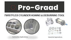 TwistFlex Heavy Duty Cylinder Hone, 4-1/2" 320SC Flexible Cylinder Honing & Deburring Tool, 4.5" Bore Brush for Hole Diameters 4.15"- 4.5", Silicon Carbide 320 Grit, 13.5" Length (1 Pack)