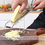 KULUNER Professional-Grade Lemon Zester with Fine Blades, Lightweight Cheese/Vegetable Grater, Solid Wood Handle Design - Rust-Resistant, Durable, Essential Kitchen Tool （A2）