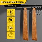 Flat Wooden Spatula for Kitchen Utensil Spurtle Kitchen Tool Turner Teak Wood Scraper Spatulas Non Toxic Cooking Utensil Bamboo Spatula for Cooking Spoon Small Egg Flipper Spatulas Sourdough Stirrer