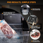 Anchorchef Sous Vide 1400W Precision Cooker, Professional Sous Vide Cooker with Stainless Immersion Circulators, with large Touchscreen Accurate Temperature Timer, Fast-Heating, Powerful Pump Design