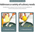 Lemon Zester & Cheese Grater,Kitchen Zester Tool for Cheese,Lemon,Nutmeg, Chocolate, Fruits, Vegetables With Protective Cover (Orange)