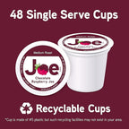 Joe Knows Coffee Single Serve Cups Pods and Capsules, Chocolate Raspberry, 48 Count