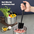Ground Beef Chopper Tool, Meat Chopper, Hamburger Smasher Tool, Meat Masher Kitchen Tool, High Temperature Resistance, Scratch Resistant (1)