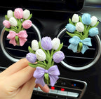 3D 2 Pack Tulip Bouquet Candle Mold, Plant Silicone Mold, Flower Resin Mold for Soap Soy Wax Epoxy DIY Handcraft Home Ornaments Car Air Freshener Home Decoration