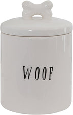 Creative Co-Op Woof Jar with Bone Handle on Lid (Pack of 4)