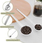 1PCS 1 Tablespoon Coffee Scoop, 9" Long Handle Measuring Spoon, One tbsp (15 ml) Stainless Steel Scooper