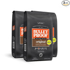 Bulletproof Original Medium Roast Ground Decaf Coffee, 12 Ounces (Pack of 3), Clean Coffee Tested for Toxins, Packaging May Vary