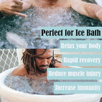 6pcs Extra Large Silicone Ice Block Molds for Cold Plunge or Coolers, Ice Tray for Bath (Blue)