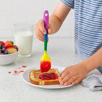 Cooking With Pride Non-Stick Mini Scraper Spatula, Heat-Safe Silicone With Iron Core, 8.5-Inch