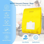 45 Pack Replacement Vacuum Bags - Compatible with Kenmore Canister Type C/Q 5055, 50555, 50557, 50558, and Panasonic Type C-5 C-18 - Premium Canister Vacuum Bags (45PCS)