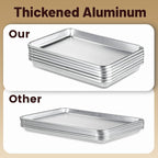 6 Pack 15" × 21" Baking Sheet Pan Aluminum Commercial cookie sheets for baking