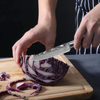 Paring Knife Set, 3.5'' Fruit Knife and 5'' Utility Knife, Sharp High Carbon Stainless Steel Small Kitchen Knives, Forged Peeling and Vegetable Cutting Knives with Gift Box
