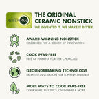 GreenPan Premiere Ovenware Healthy Ceramic Nonstick 13" x 9" Quarter Sheet Baking Pan, PFAS-Free, Warp-Free Bakeware, Durable Quick Heating, Oven & Broiler Safe to 600F, Dishwasher Safe, Taupe