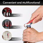 Professional Waiter Corkscrew Wine Openers Set, Heavy Duty Stainless Steel Hinges Wine Key for Restaurant Waiters, Sommelier, Bartenders