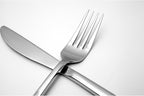 Fortessa Arezzo 18/10 Stainless Steel Flatware, 5 Piece Place Setting, Service for 1, Polished Stainless