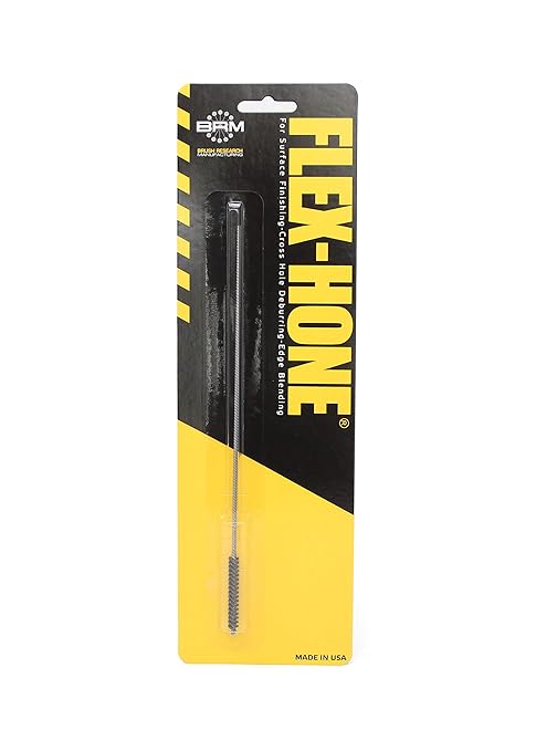Brush Research BC5M12 FLEX-HONE®, 0.197" (5mm) Diameter, 120 Grit, Silicon Carbide, For Mild Steel, Stainless Steel, Cast Iron and Softer Ferrous Materials