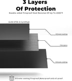 Large 60 * 40" BBQ mat for Under Grill,Double-Sided Silicone Grill mat for Outdoor Grill Deck Protector, Indoor Fireplace Mat/Fire Pit Mat (60 * 40")