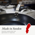 Made In Cookware - Seasoned 8" Blue Carbon Steel Frying Pan - (Like Cast Iron, but Better) - Professional Cookware - Crafted in Sweden - Induction Compatible