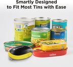 Kitchen Mama One-To-Go Electric Can Opener: One Touch, Auto Stop, Smooth Edge, Lid Lift, Safety, Automatic, Magnetic, Cordless, Battery Operated, Kitchen Appliance for Senior with Arthritis (Yellow)