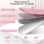 2025 Upgrade Bread Knife for Homemade Bread, World‘s 1st Double Serrated Knife with 5 Thickness Adjustable Slicing Guide, Stainless Steel Bread Cutter, Razor Sharp for Sourdough, Pink