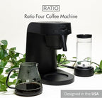 Ratio Four Coffee Machine - Coffee Maker with Removable Water Tank - Drip Coffee Maker with 4 Minute Brew Time - 5-20 Ounce Single-Serve Coffee Maker - 11.5”H x 7.5”W