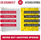 Knapp Made CM Scrubber 6" Small Ring Cast Iron Scrubber - Cast Iron Cleaner for Hard Anodized Cookware, Pre-Seasoned Pans, Dutch Ovens, Iron Pans, Grills and Skillet. Chain Mail Scrubber Cast Iron