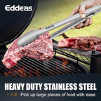 2PCS 12inch Kitchen Tongs - Heat Resistant 600 Degree Tongs for Cooking, Heavy Duty All Metal Food Tongs, Stainless Steel and Non-Slip handle, Salad, Grilling, Barbecue, Dishwasher safe