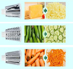 Cheese Grater MultiFunction Rotary Cheese Grater Hand Crank – Cheese Shredder Effortlessly Shred,Slice,Chop.Applicable to Cheese, Vegetables,Fruits,Nuts,Non-Slip Suction Base,Easy to Clean (blue)
