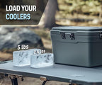 Alaskey® Extra Large Ice Block Mold 5 lbs With Lid (2-Pack) | Create Perfect Ice Bricks | Professional Silicone Mold for Crafting Giant Ice Cubes, Ideal for Ice Baths, Coolers, Bartender Accessories