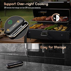 INKBIRD Meat Thermometer Wireless, Smart Bluetooth Meat Thermometer, IP67 Waterproof Wireless Meat Probe with Rechargeable Box for Outdoor Grill Smoker BBQ Rotisserie iOS & Android App