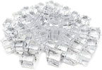 Fake Ice, Clear Fake Ice Cubes Acrylic, 17 mm 100 PCS Acrylic Decorative Ice Cubes for Photography Accessories Props Decoration Vase Fillers