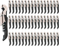 Professional Waiter Corkscrew Wine Openers Set (50 PCS),Upgraded with Heavy Duty Stainless Steel Hinges Wine Key for Restaurant Waiters, Sommelier, Bartenders