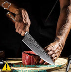Chef Knife, 8 Inch Professional Kitchen Chef Knife with Sheath, German High Carbon Stainless Steel Ultra Sharp Knife, Chef Knives with Ergonomic Handle and Gift Box