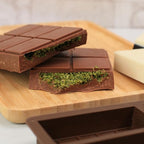 Chocolate Bar Mold, 1 Inch Deep Chocolate Molds Silicone for Homemade Dubai Pistachio/Candy/Snacks, 2 Pcs Large Silicone Molds with Three Bars Cavities, Food Grade and Break Apart