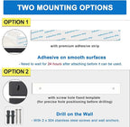 17 Inch Magnetic Knife Holder for Wall, Adhesive Knife Magnetic Strip No Drilling with 12 Hooks, Powerful Magnetic Knife Strip, Magnetic tool Holder for Kitchen Knives & Utensils (Black)