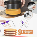 700PCs Cake Decorating Kit with Baking Supplies - Cake Turntable for Decorating with Baking Pans, Leveler, 24 Numbered Piping Tips, 2 Spatulas, Fondant Tools, Video Course, Pattern Chart & More