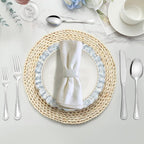 24 PCS Spoons and Forks Set, Food Grade Stainless Steel with Pearl Dot Design Handle Silverware Set, Mirror Polished Dishwasher Safe, Silverware Forks and Spoons for Home or Restaurant