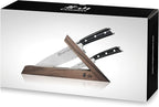 Cangshan TS Series 1021417 Swedish 14C28N Steel Forged 3-Piece TAI Knife Block Set, Walnut