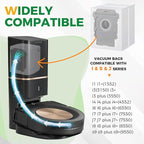 18 Pack Roomba Vacuum Bags for i7, i7+, i7Plus, i8, i8+, i3, i3+, i4, i4+, i6, i6+, s9, s9+, s9Plus, i and s Series Clean Base Automatic Dirt Disposal Bags
