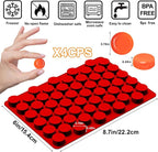 Gummy Molds Silicone for Keto Snacks, 4 Pcs 55-Cavity Round Shape Mold for Apple Cider Vinegar Gummies Candy Making Supplies