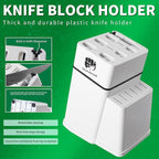 FULLHI 14pcs Block Knife Set, Chef's Knife Steak Knives Set with Block and Sharpener, Kitchen Knife Set, Multi-colour Handle, Gifts for Men Women