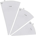 LoveBB 3 Pack Reusable Pastry Piping Bags, 14, 16, 18 Inch Canvas Cake Decorating Bags