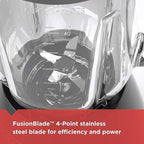 BLACK+DECKER Countertop Blender with 6-Cup Glass Jar, 10-Speed Settings, Black, BL2010BG