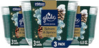 Glade 3-Wick Scented Candle Jar, Balsam & Spruce, Air Freshener Infused with Essential Oils, 6.8 Oz, 3 Count