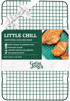 Great Jones Little Chill Wire Cooling Rack (Broccoli) | Nonstick Baking Rack, Heavy-Duty Aluminized Steel | Fits Quarter-Sheet Pans for Cooking and Baking | Oven-Safe 450°F, Dishwasher-Friendly