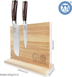 XYJ Magnetic Knife Block,Double-Sided Knife Holder,Knife Block with Strong Magnets,Kitchen Cutlery Display Stand, Knives Storage Rack,Large Capacity, Strongly Magnetic Organizer Tool