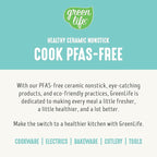 GreenLife 3.5QT Slow Cooker, Non-Toxic PFAS-Free Ceramic Nonstick Removable Interior Bowl, Programmable, Keep Warm, Stovetop & Oven Safe, Dishwasher Safe Parts, Glass Lid, Turquoise