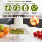 Automatic Grape Peeler Machine, Electric Garlic Peeler & Cherry Tomato Skin Remover Tool for Small Fruits, Efficient Peeling Kitchen Gadget for Home Use (White)